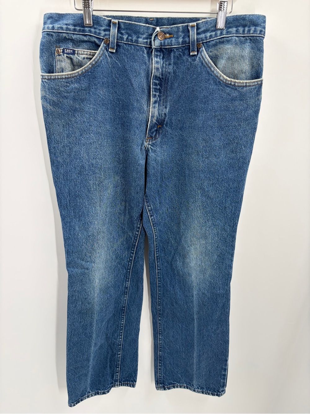 Vintage Lee Made in USA Medium Wash‎ Straight Leg Jeans High Rise